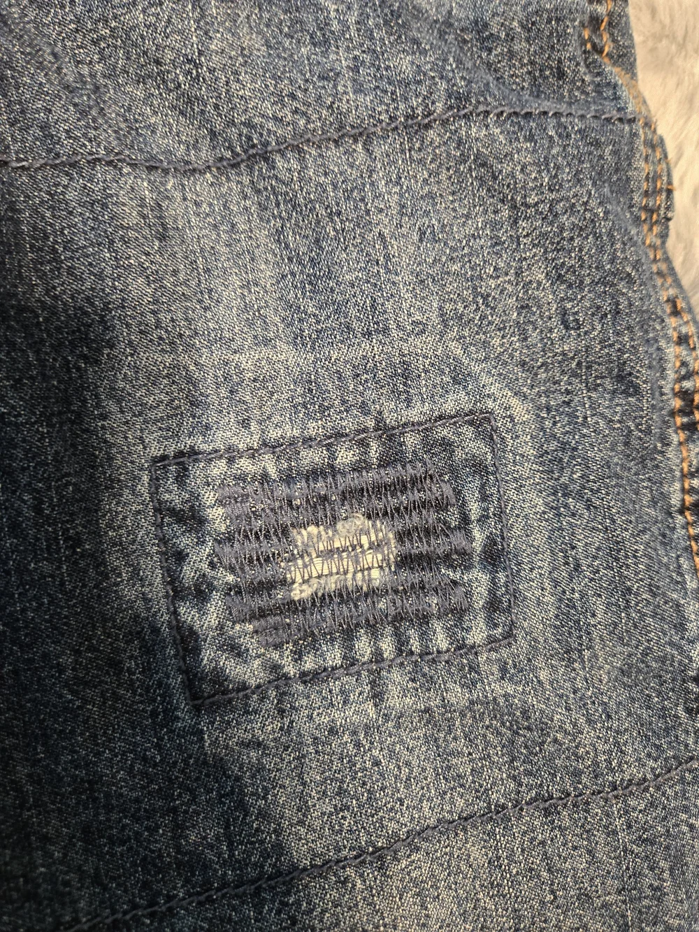OshKosh B'gosh Flannel Lined Denim Overalls 3T Red Plaid Distressed